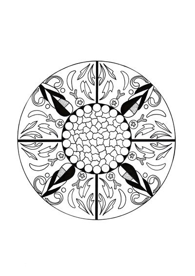 Moroccan Inspired Adult Coloring Page