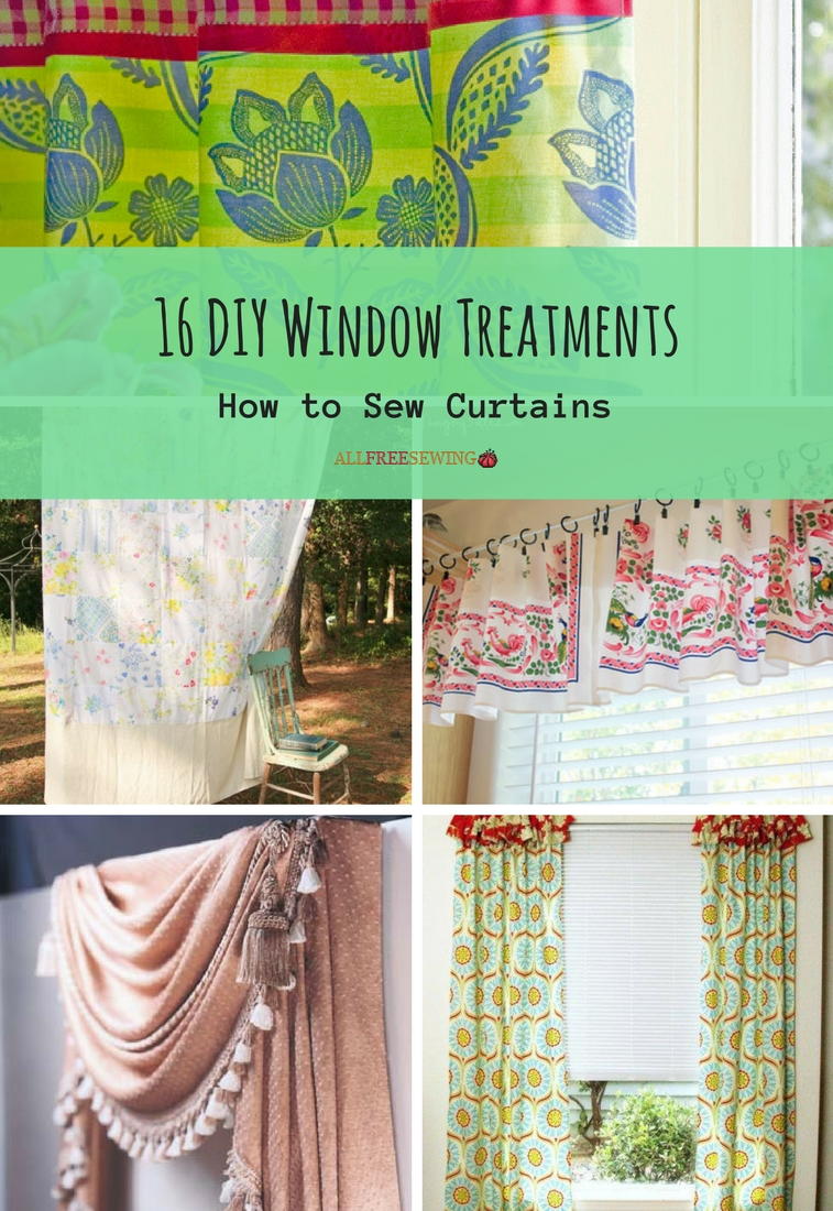 16 DIY Window Treatments: How to Sew Curtains | AllFreeSewing.com