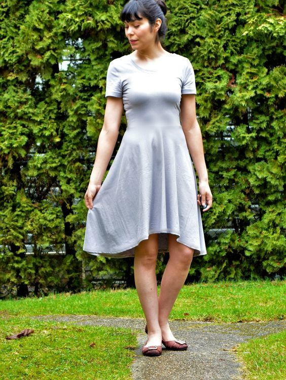 The High Low Skater Dress | AllFreeSewing.com The High Low Skater Dress | AllFreeSewing.com