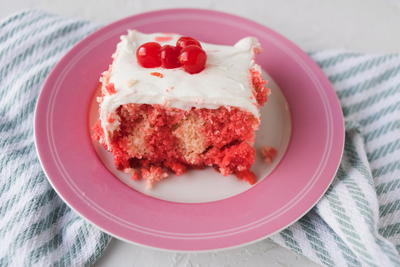 Classic Shirley Temple Poke Cake