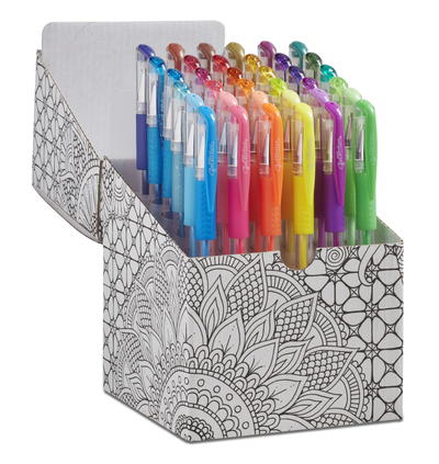 36-Count GelWriter Set in B&W Coloring Box