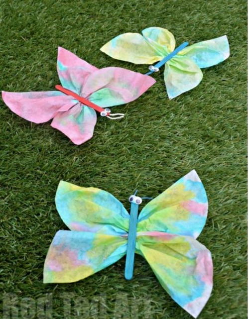 Coffee Filter Butterfly Craft