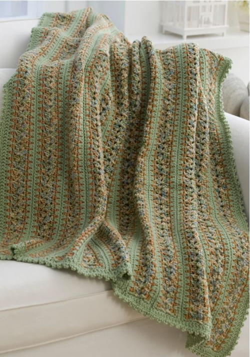 Country Cottage Crochet Throw