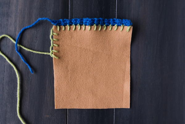 Crochet an Edge on Fabric Tutorial