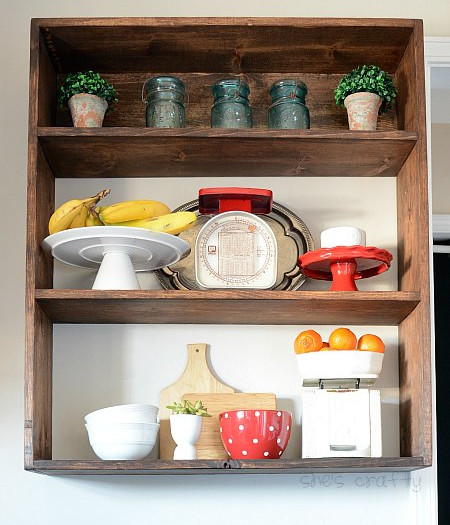 Rustic Wooden DIY Wall Shelf