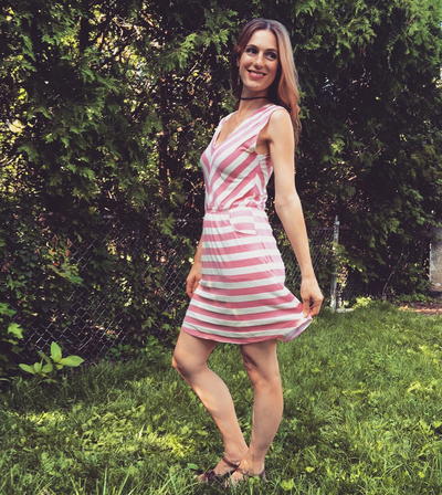 Striped Summer Dress Tutorial