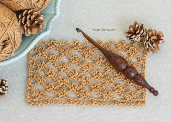 Crochet The Picot Trellis Stitch