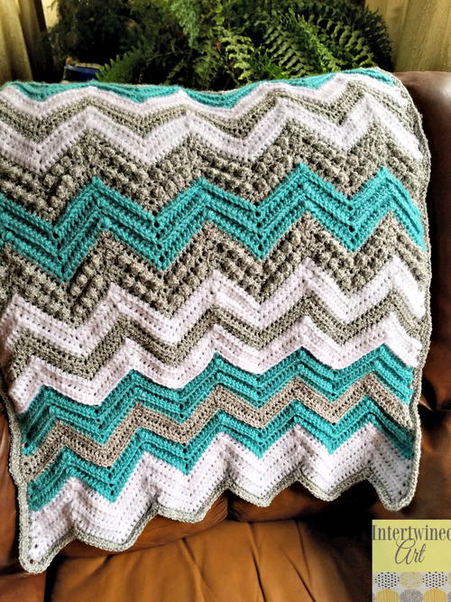 Tons of Texture Chevron Baby Blanket