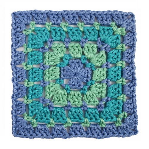 Block Stitch Crochet Granny Square