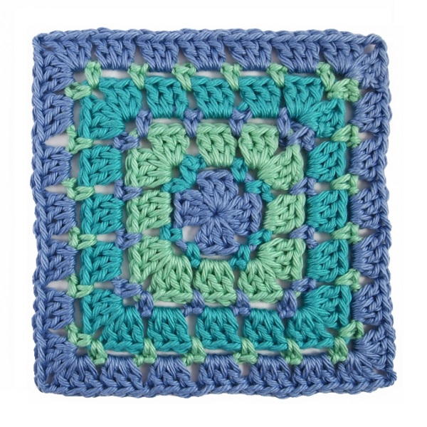 Block Stitch Crochet Granny Square | AllFreeCrochetAfghanPatterns.com