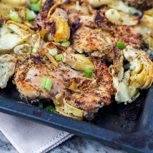 4 Ingredient Sheet Pan Chicken | FaveGlutenFreeRecipes.com