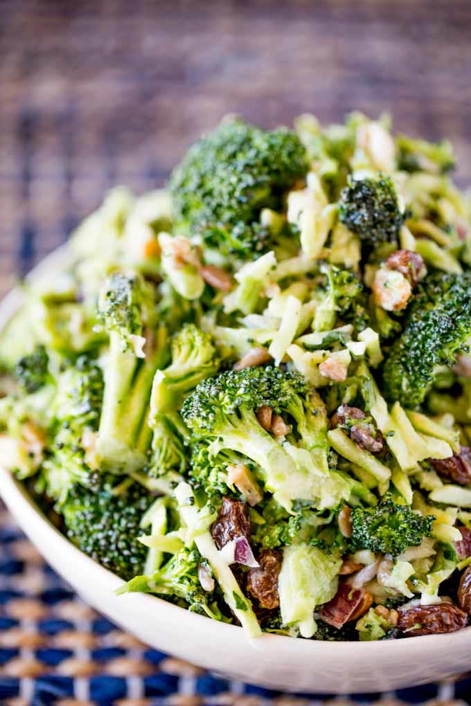 Broccoli Raisin Salad | FaveHealthyRecipes.com