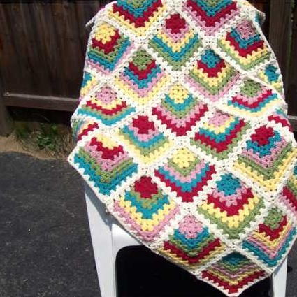 Must-Have Mitered Granny Square Afghan
