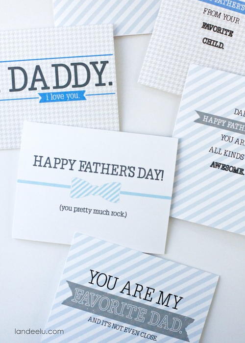 Last-Minute Printable Father's Day Cards | AllFreeHolidayCrafts.com