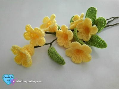Crochet 3D Flower Bouquet 