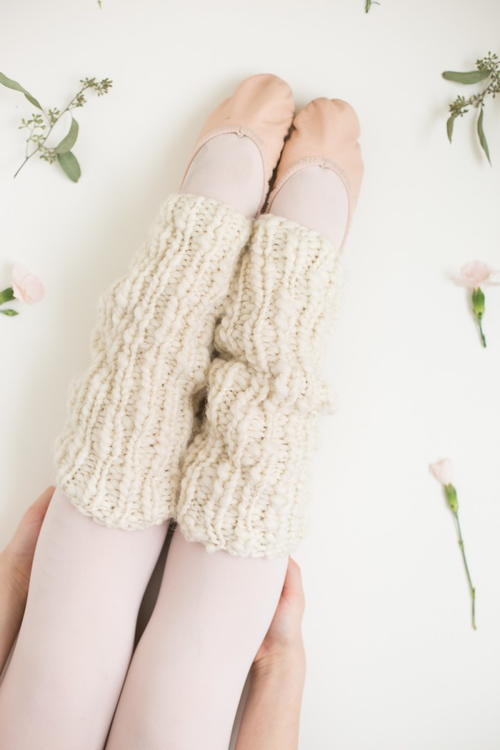 One Skein Knit Leg Warmers