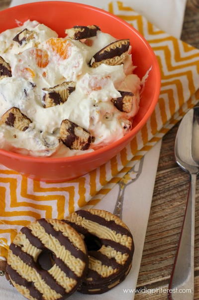 Dreamy Fudge Striped Cookie Dessert