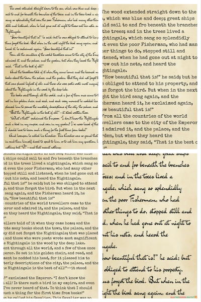Assortment of Printable Book Pages
