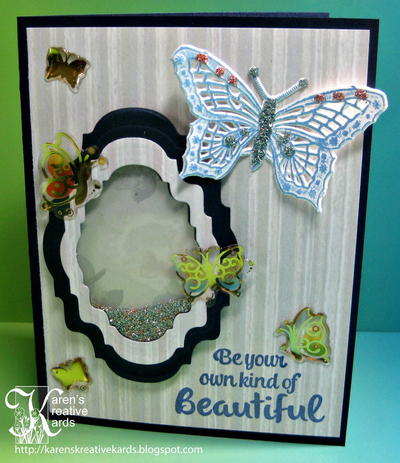 Beautiful Butterfly DIY Shaker Card