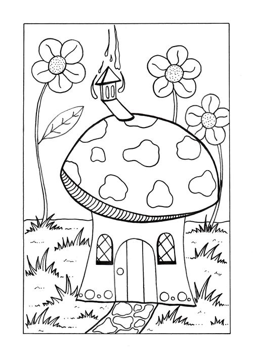 Who Lives Here Coloring Page
