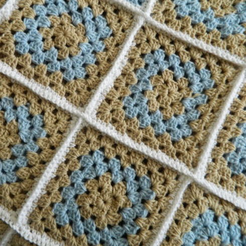 Beach House Granny Square Afghan