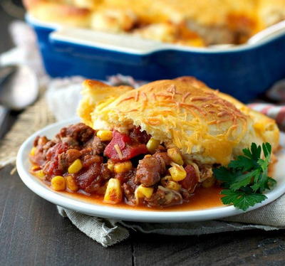 Chili Crescent Roll Bake