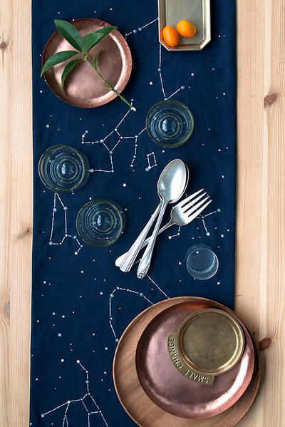 French Dot Constellation Table Runner