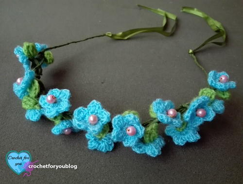 Crochet Flower Hairband
