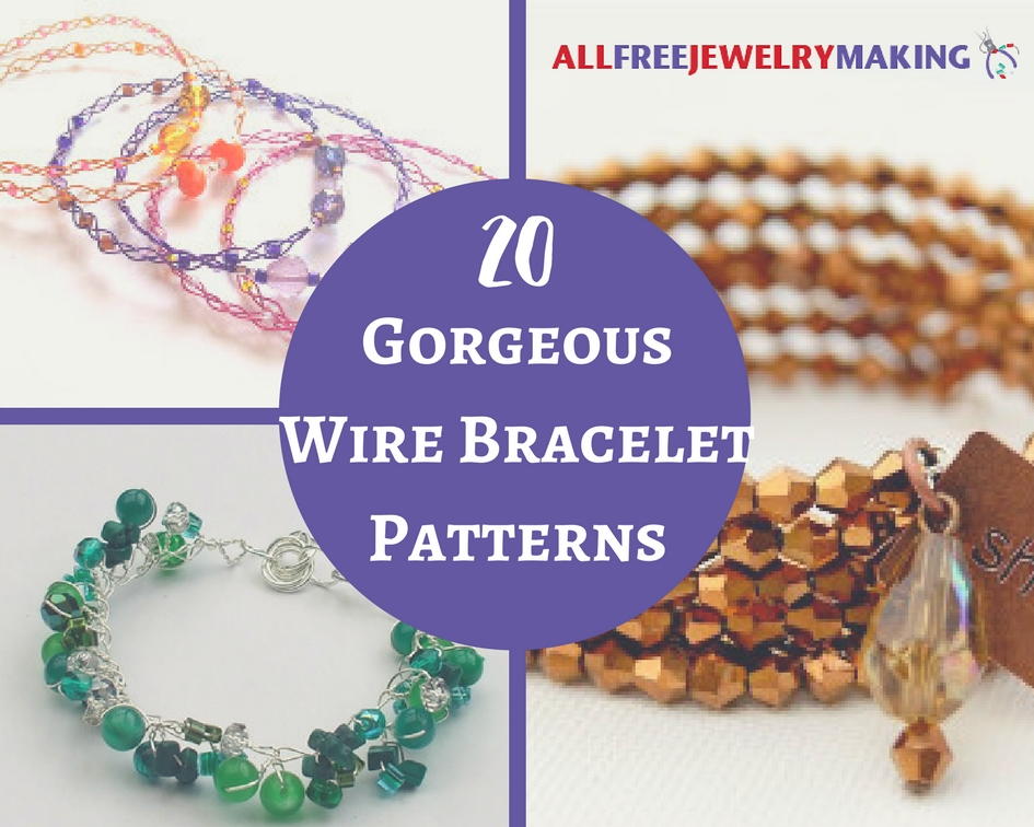 20 Gorgeous Wire Bracelet Patterns