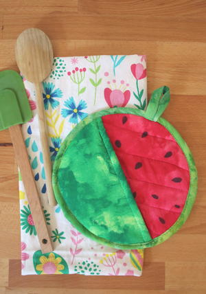 Watermelon DIY Potholder Tutorial