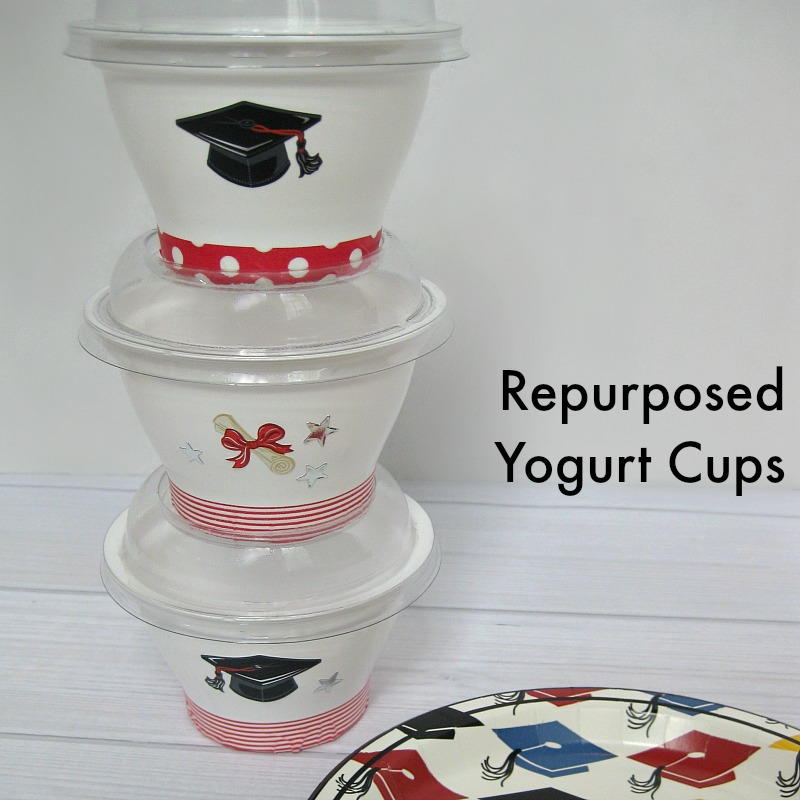 Repurposed Yogurt Cup Graduation Treat | FaveCrafts.com