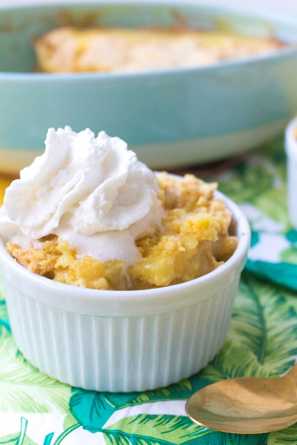 3 Ingredient Lemon Pineapple Dump Cake TheBestDessertRecipes 3 ingredient lemon pineapple dump cake thebestdessertrecipes