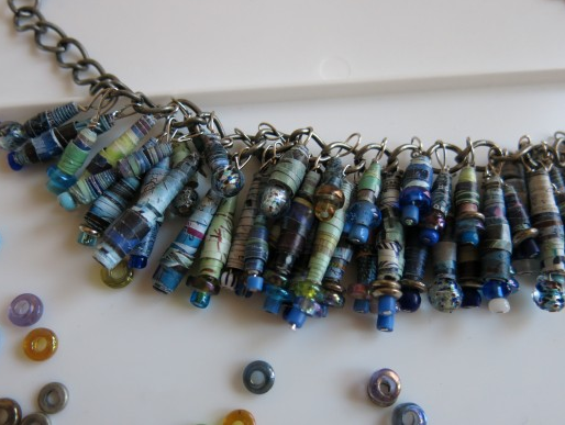 Recycled DIY Paper Necklace