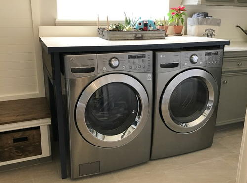 Lovable Diy Laundry Table, How To Build A Laundry Table Over Washer And Dryer