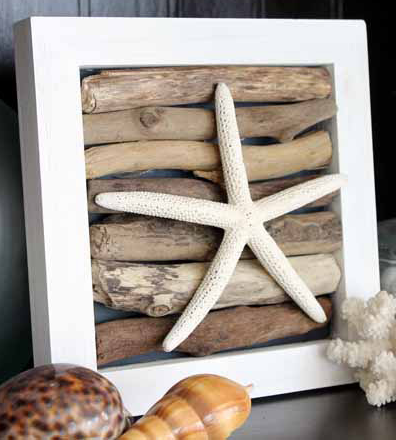 Nautical Starfish Driftwood Art