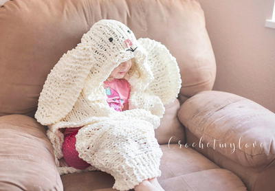 Giant Hooded Bunny Blanket