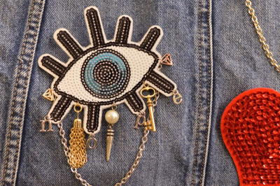 DIY Bejeweled Sequin Patch Pins