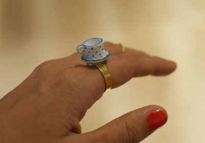 Tea Cup DIY Ring