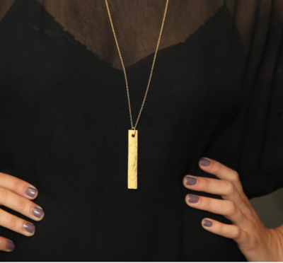 Gold Leaf DIY Pendant Necklace