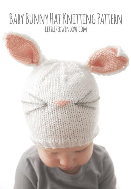 Baby Bunny Hat Knitting Pattern | AllFreeKnitting.com