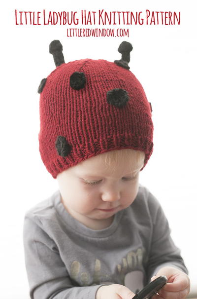 Little Ladybug Hat Knitting Pattern