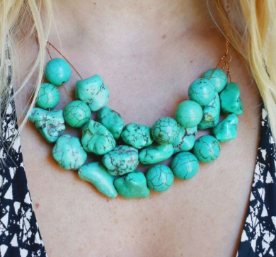 Beaded Turquoise Necklace