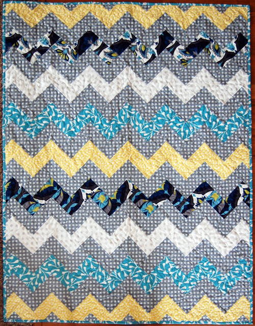 Zig Zag Chevron Throw Quilt