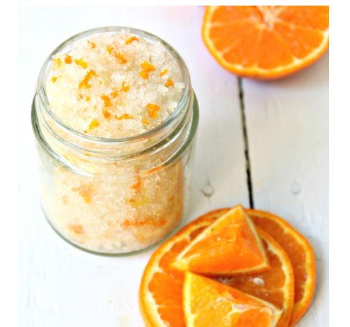 Fresh Orange Homemade Sugar Scrub | DIYIdeaCenter.com