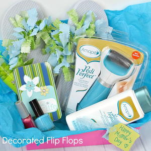 Pampering Mother's Day Gift with Decorated Flip Flops