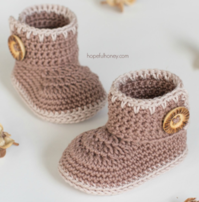 Cozy Cocoa Crochet Baby Booties