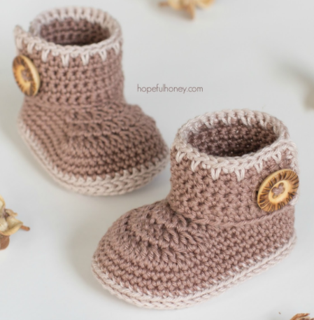 Cozy Cocoa Crochet Baby Booties 