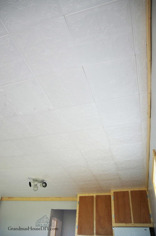 DIY Foam Ceiling Tiles