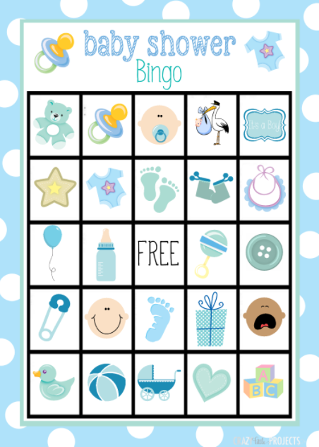 Oh Baby Bingo Shower Game