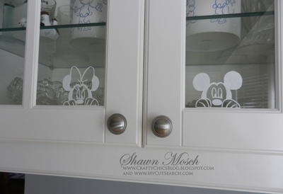 Minnie and Mickey Window Decals